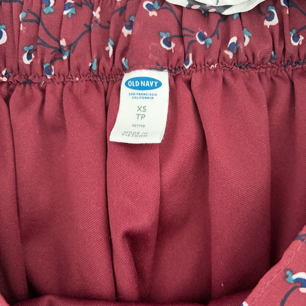 Printed Mini Skirt  Bundle Navy, Burgundy, and Cream - Picture 7 of 8